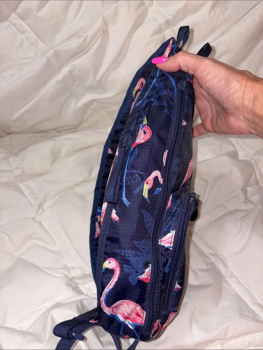 NWOT Vera Bradley Flamingo Party Mini Sling Backpack in Ripstop